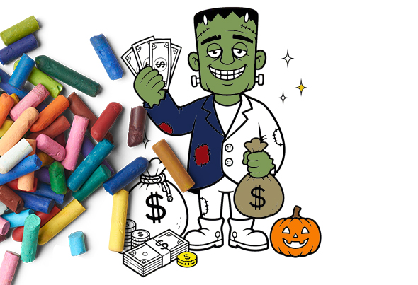 Frankenstein half colored