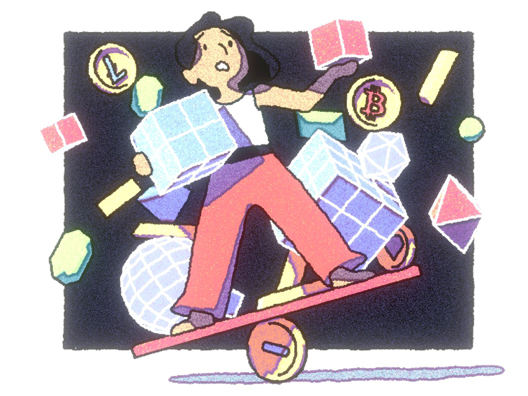 person on balance board